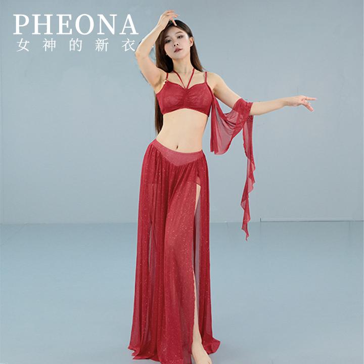 PHEONA女神的新衣春夏性感原创设计初学者长裙简易表演服T012