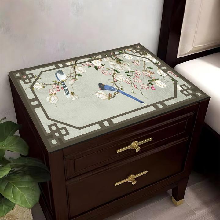 新中式硅藻泥床头柜垫防烫隔热速干防滑吸水台面防尘保护垫桌面垫