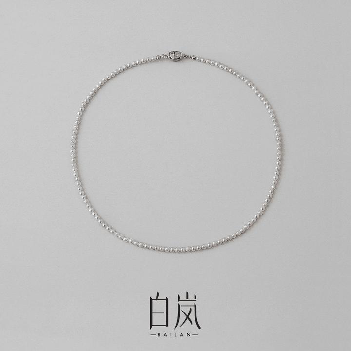 白岚甄选baby珠女新款圆珠项链轻奢小众气质经典时尚XL2816