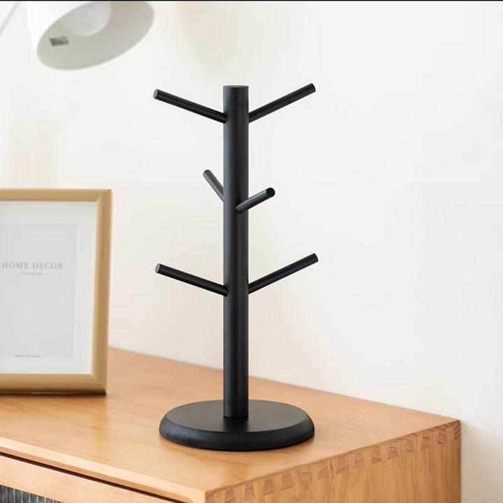 新款竹制杯架归纳架沥水架倒挂杯子架高档玻璃杯置物架酒杯杯架