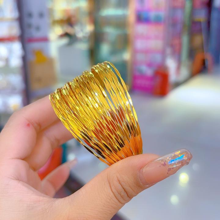 铜合金手链 饰品金色铜合金项链410-3-1新款百搭手工彩色编织精美