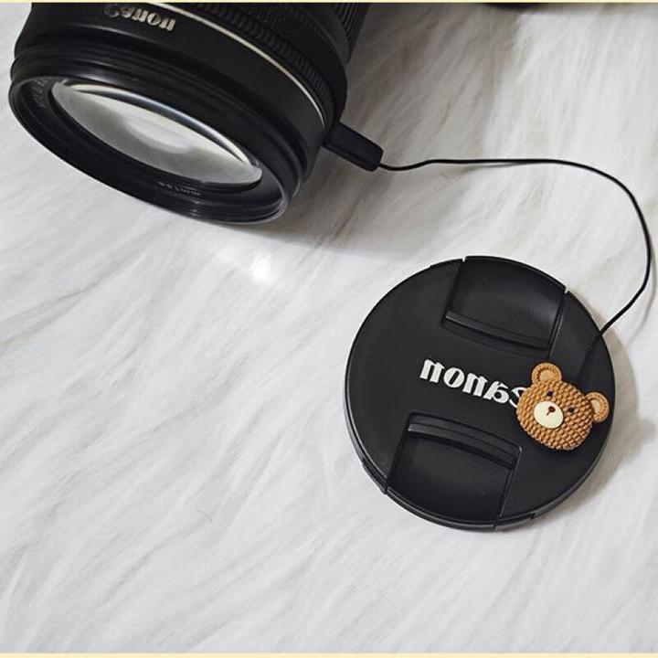 XFJI适用于佳能索尼富士尼康松下徕卡微单单反相机镜头盖线防丢绳