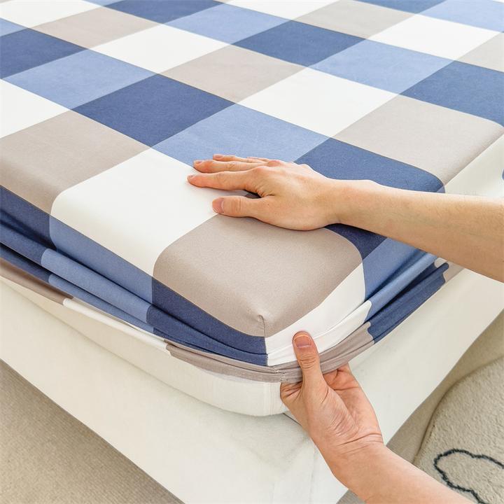 水洗磨毛床笠单件纯色床罩席梦思套床单床套罩单人榻榻米年终促销