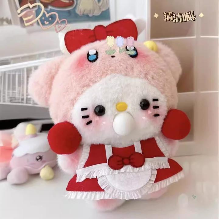 星之卡比Kitty猫手工diy录音吐泡泡吱吱叫玩偶挂件礼物成品材料包