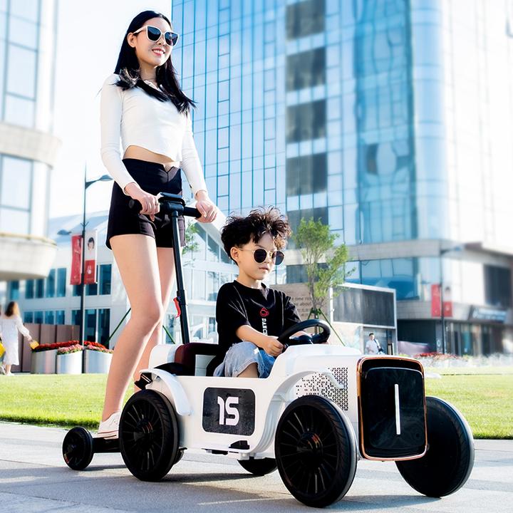mini亲子车儿童电动车遥控四轮双驱双油门可坐大人玩具车电动汽车