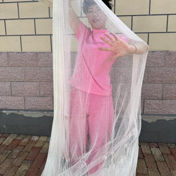 机织大力马3分眼3米8重8斤打卡直径5米8铅坠子横片拼接一开到顶