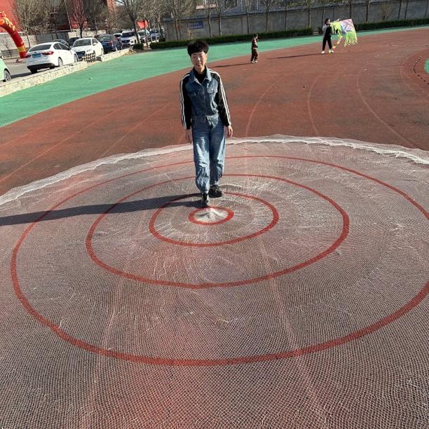 机织大力马一指4米横片拼接直径6米重8斤铅坠子一开到顶