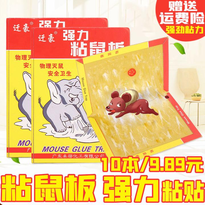 【发十本】强力粘鼠板加大加胶强力胶家用室内强力捕鼠折叠加厚