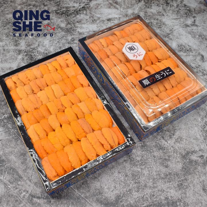 大连现剥紫胆海胆黄非马粪胆黄胆冰鲜海胆肉日料200克