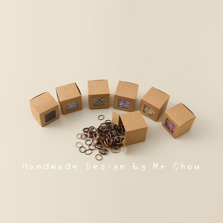 婴儿彩色皮筋一次性小号宝宝橡皮筋不伤发发圈儿童高弹力头绳皮套