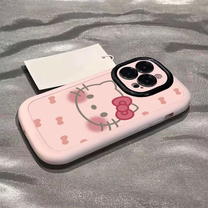 可爱凯蒂猫苹果14promax手机壳iphone15全包13女pro硅胶12P11卡通