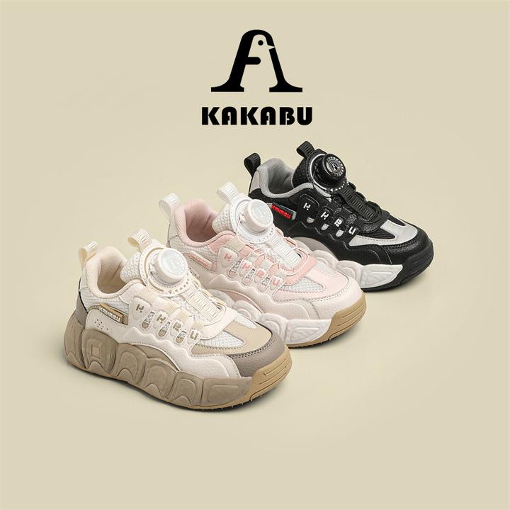 春秋新款时尚百搭软底透气儿童鞋旋转纽扣透气ins儿童运动鞋928