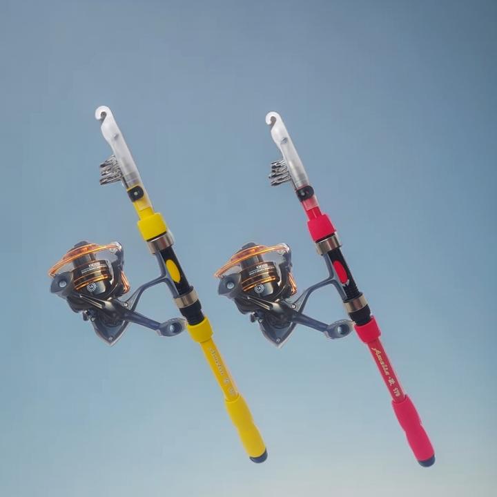 便携小鱼竿迷你手竿超轻溪流竿钓虾竿儿童鱼竿钓小鱼套装鱼杆短节