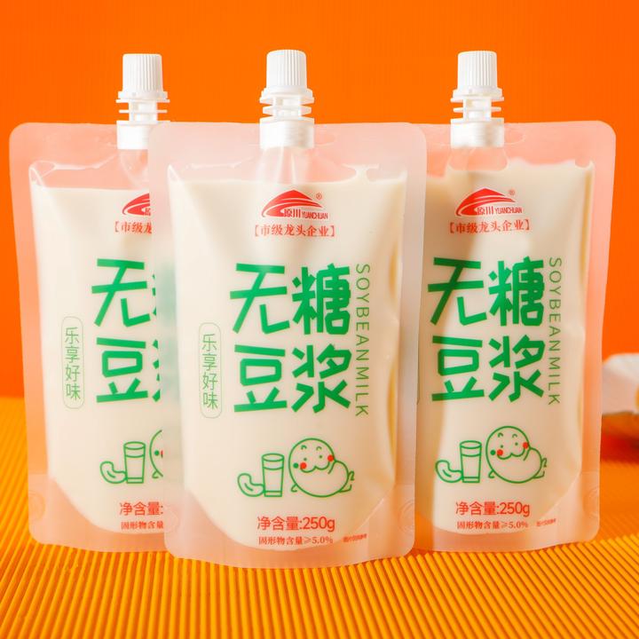 无糖豆浆袋装早餐奶豆奶添加植物蛋白质即食无蔗糖无糖饮品饮料