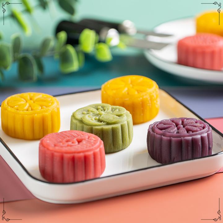 2024桃山皮流心馅中秋节月饼日式爆浆整箱西式糕点心混合口味送礼