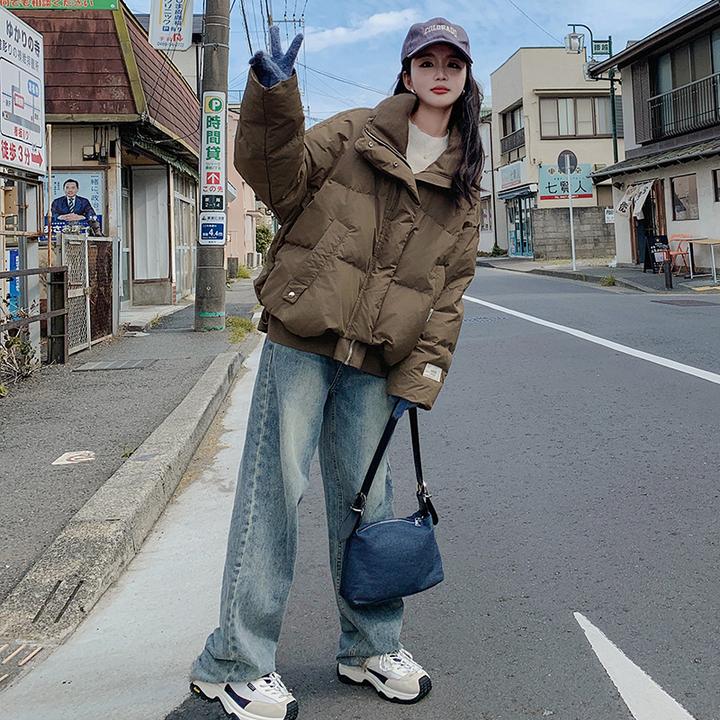 2024年冬季新款短款小个子时尚棉服女宽松加厚韩版休闲百搭棉袄潮