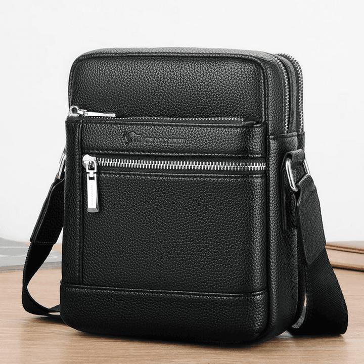时尚品牌男包单肩包男士皮包大容量休闲斜挎小包多隔层潮流背包男