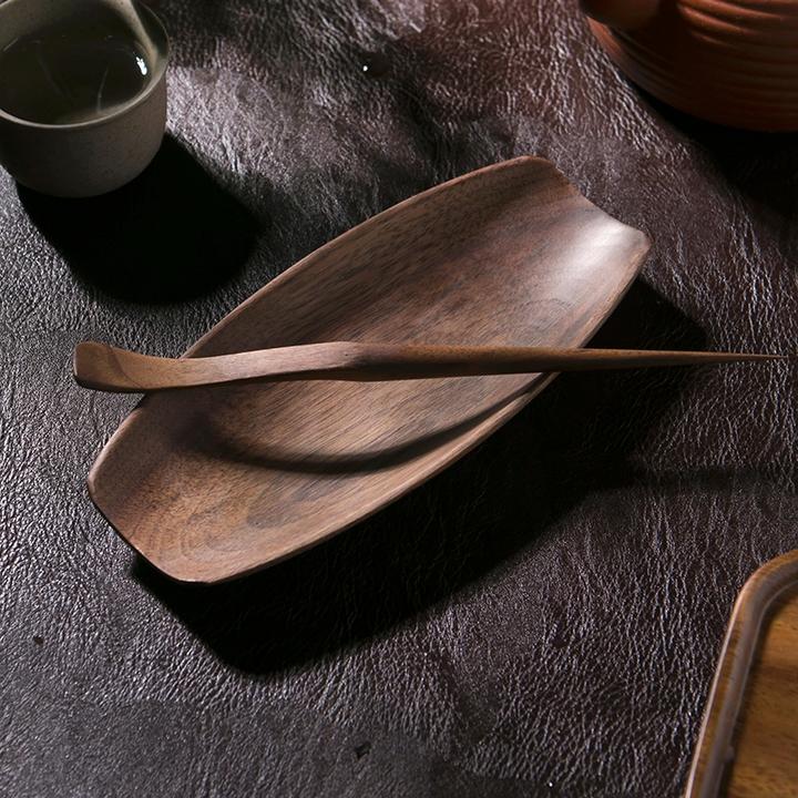 高档茶则茶器两件套家用茶拨茶勺取茶匙茶具配件醒茶荷