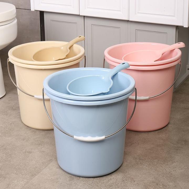 卫生间宿舍洗衣洗澡桶加厚水桶洗脸盆带盖多功能储水桶耐摔手提桶