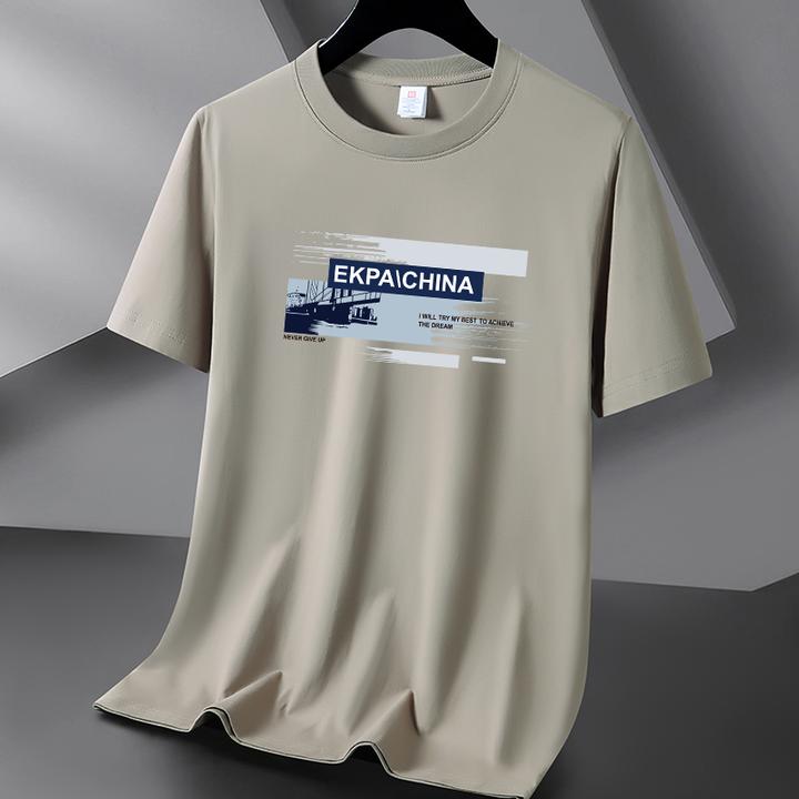 夏季男士半袖白色T恤宽松大码透气圆领纯棉短袖t恤休闲运动情侣潮