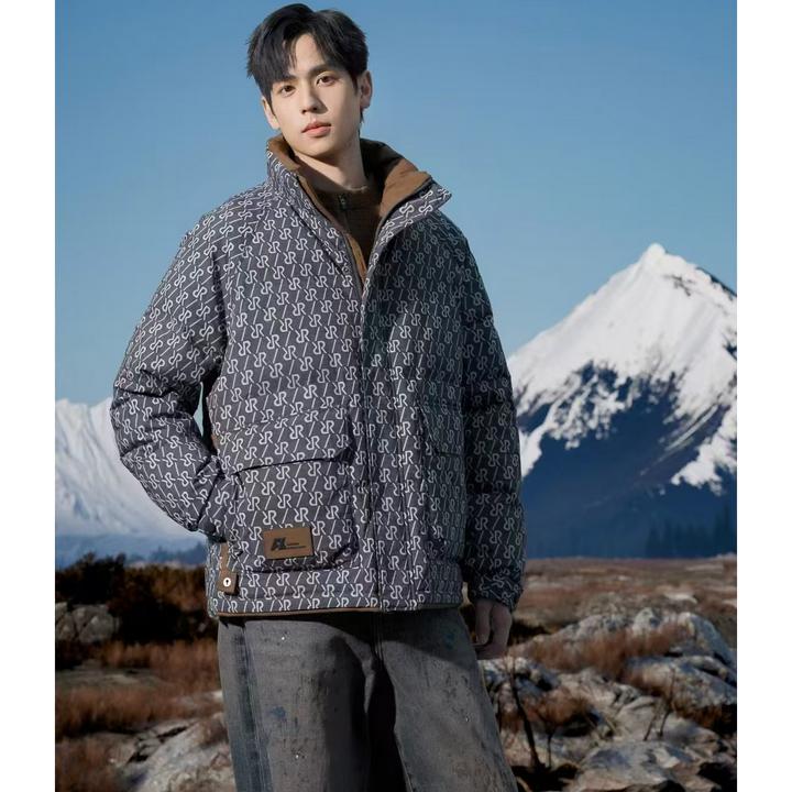 JACKEIFIRE/杰克范5605男款时尚休闲情侣加厚保暖冬季鸭绒羽绒服