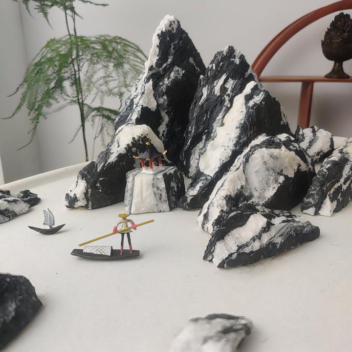 宣石 国画宣 牙宣 山水盆景 直播间链接 一物一拍