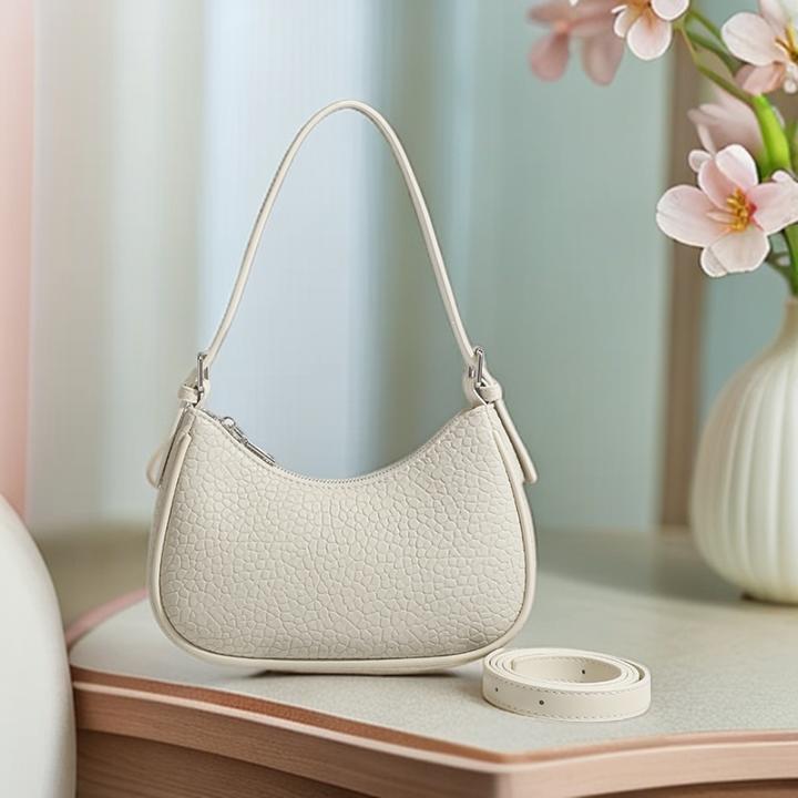 月牙腋下饺子包简约法棍百搭白色时尚大气轻奢新款单肩斜挎女士包