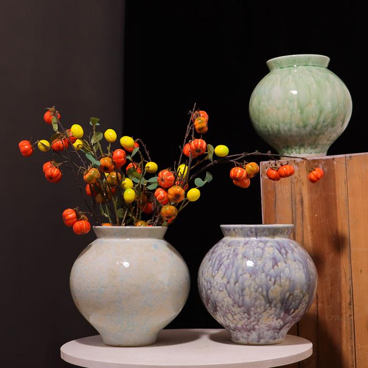 景德镇陶瓷时尚花瓶简约现代客厅摆设水培花器工艺品