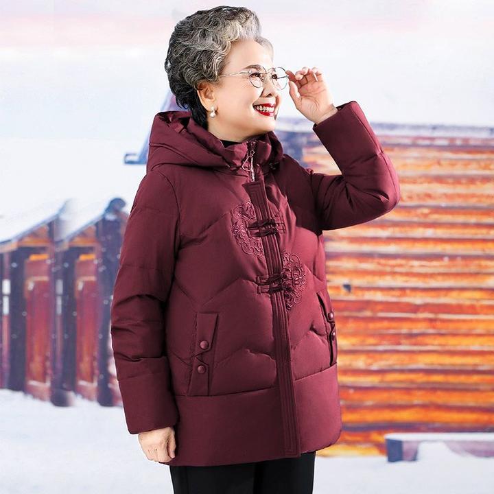 新款洋气高档妈妈冬装棉衣加厚保暖棉袄中老年人女装棉服奶奶装
