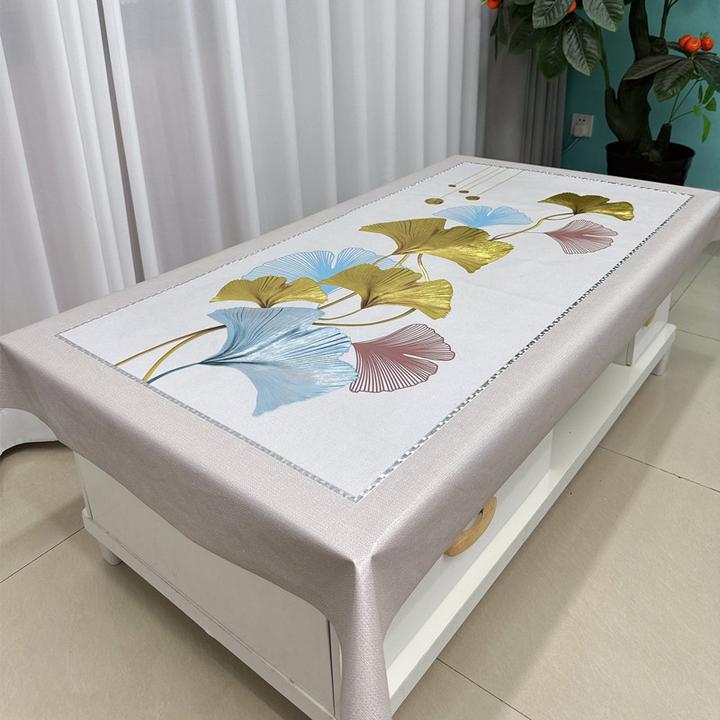 简约防滑桌布防水防油防烫免洗北欧风台布茶几布网红长方形餐桌布