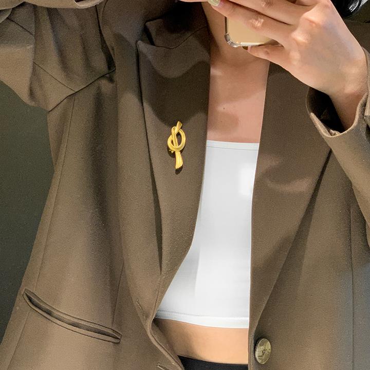 合金胸针 可心人 蝴蝶结胸针法式高档女胸花别针气质毛衣西装配饰