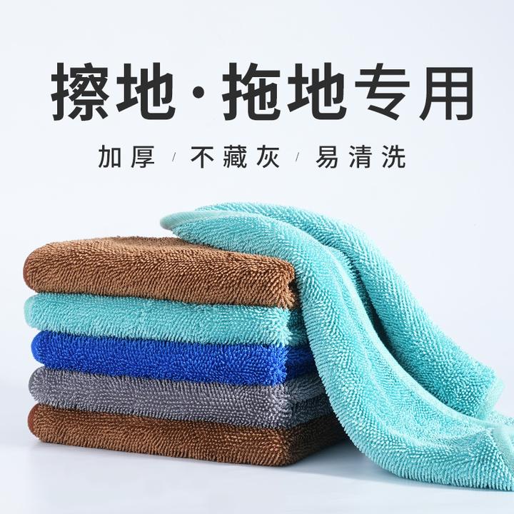 擦地专用清洁布家用不沾油不掉毛擦桌子加厚吸水毛巾平板拖把替换