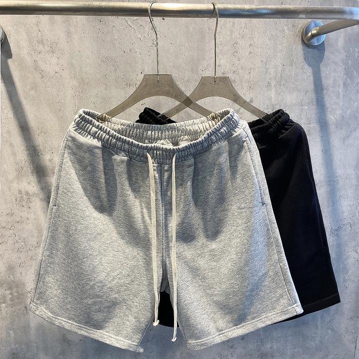 糖果色短裤男夏季潮流宽松纯色百搭休闲运动五分裤中裤简约裤子男