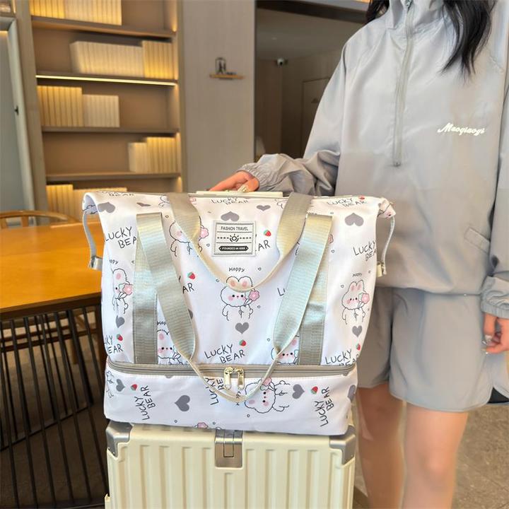 女大容量轻便手提行李袋待产收纳袋子可套拉杆箱旅行包短途旅游包