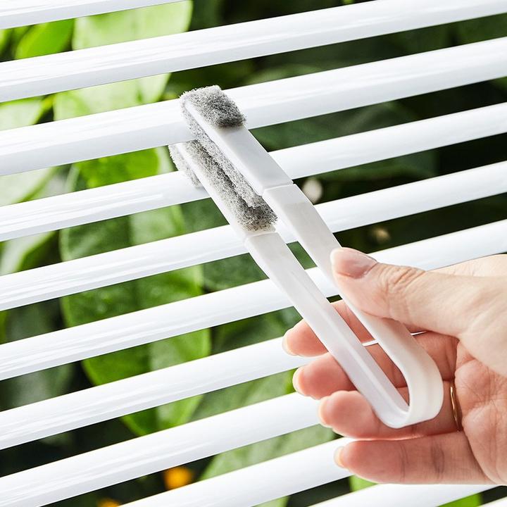 多功能百叶窗清洁刷家用便携除尘刷子长柄扫灰软毛擦夹子式清洗棉