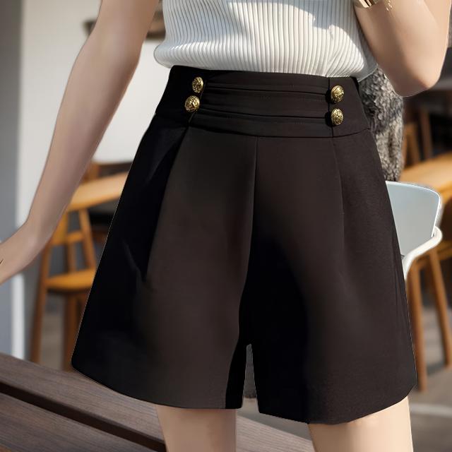 薄款大码休闲黑色高腰爆款2025短裤女款爆款2025网红洋气炸街女装