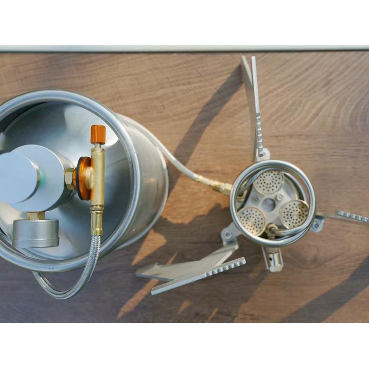 三炉头户外酒精炉便携内置气筒 cnc 主体精准控火大功率节能环保