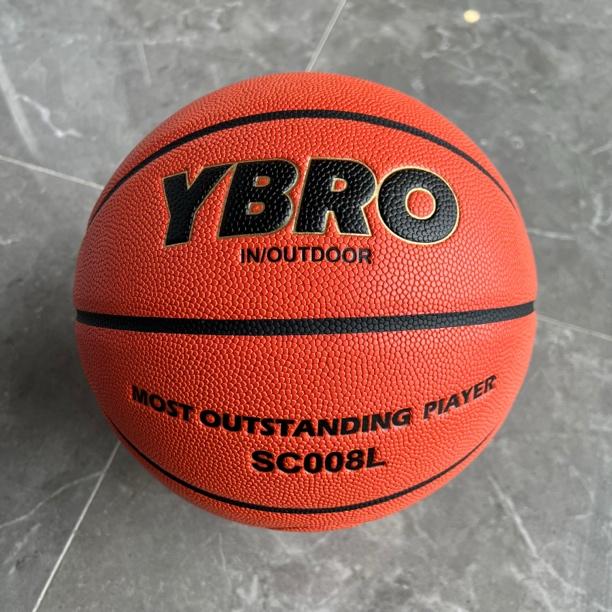 YBRO7号SC008L超纤吸湿发泡中胎耐磨防滑回弹干脆室内外通用篮球