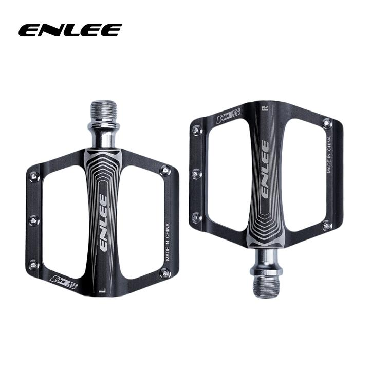 enlee公路车平踏铝合金CNC宽面培林公路车折叠车脚踏公路车配件