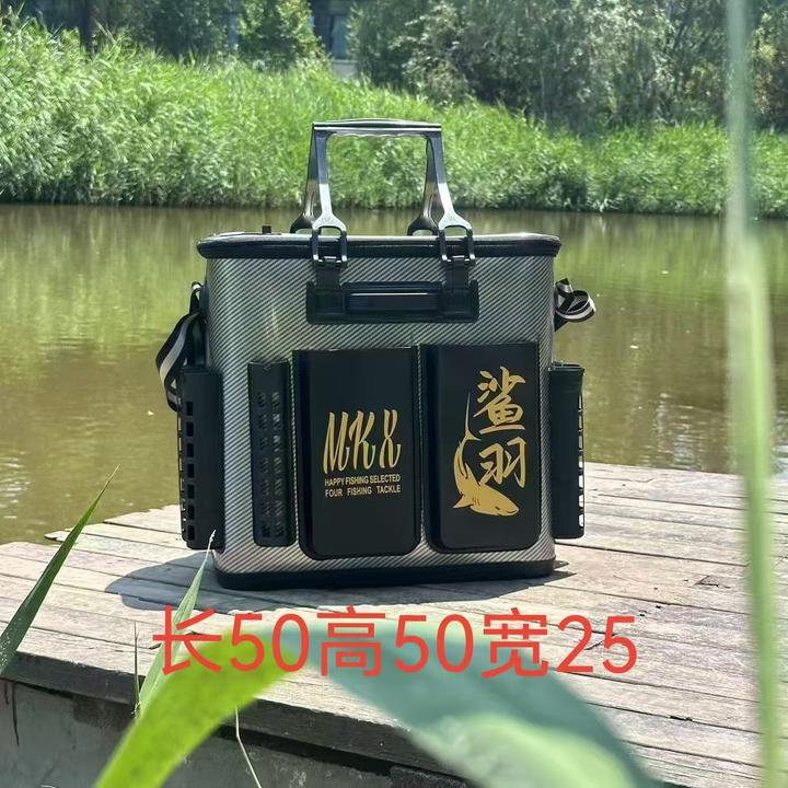 茗凯旋鲨羽智能桶加厚eva多功能钓鱼桶活鱼桶鱼护桶鱼箱