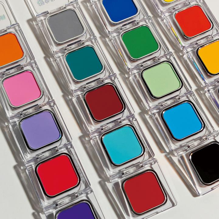 极色妆婳哑光柔雾单色眼影彩色高饱和磁吸可替换自由组合