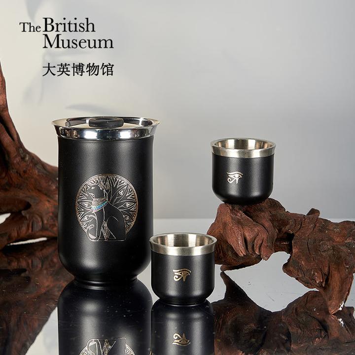 物兮物大英博物馆安德森猫便携旅行保温快客杯茶具茶杯套装生日礼