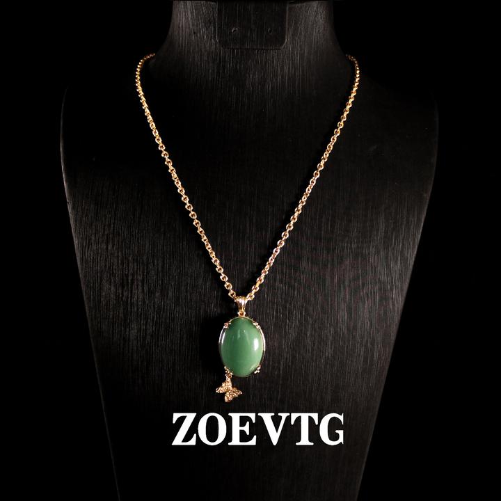 铜合金项链 蝶舞春秋】禾田色新国风经典款蝶恋花项链毛衣链配饰