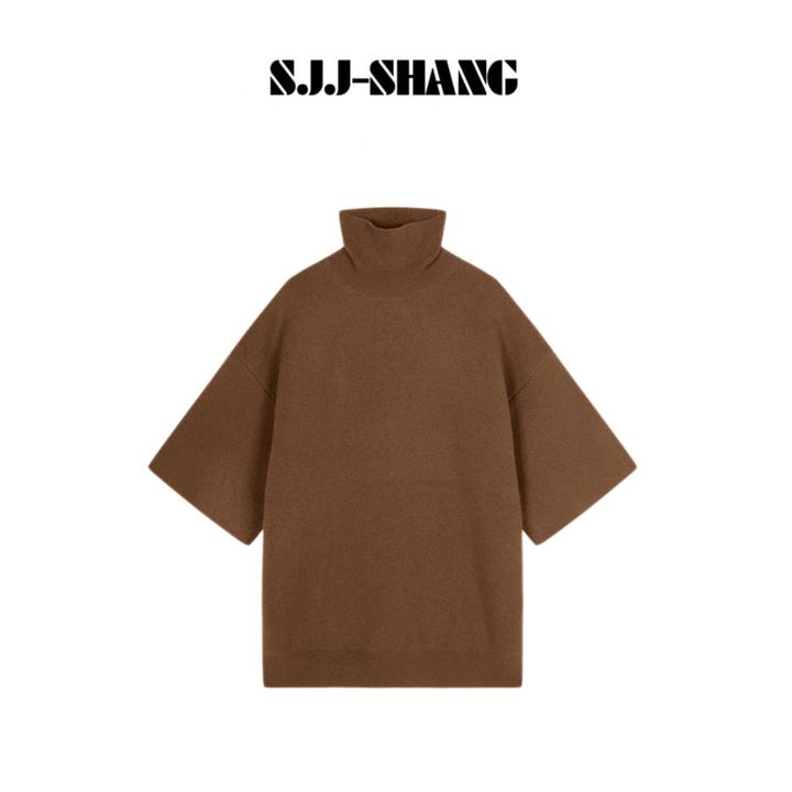 SJJ-SHANG【围炉】100%美丽诺羊毛不费力时髦针织上衣q135592p