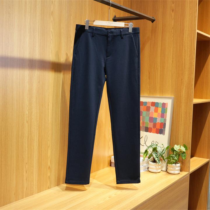 秋季剪标款男士舒适弹力亲肤休闲裤商务百搭加厚保暖长裤子3U254