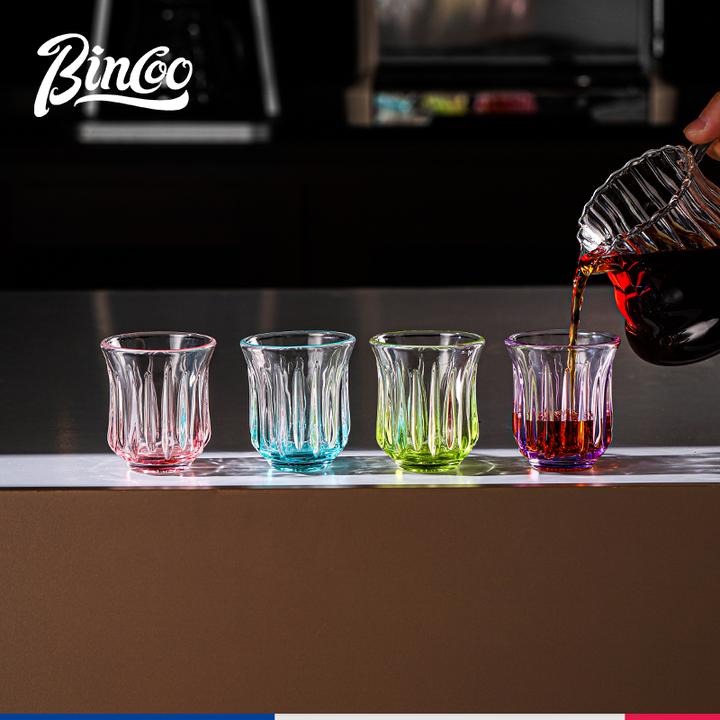 【爆款玻璃杯】bincoo智萃玻璃咖啡杯澳白dirty拿铁杯设计感咖啡杯