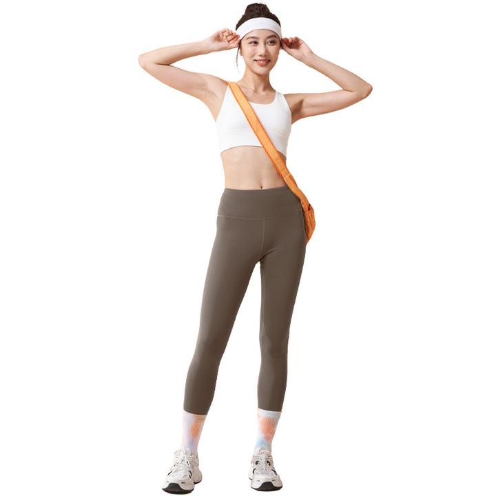 墨动瑜珈健身穿搭秋冬薄绒瑜伽裤高腰提臀收腹紧身裤