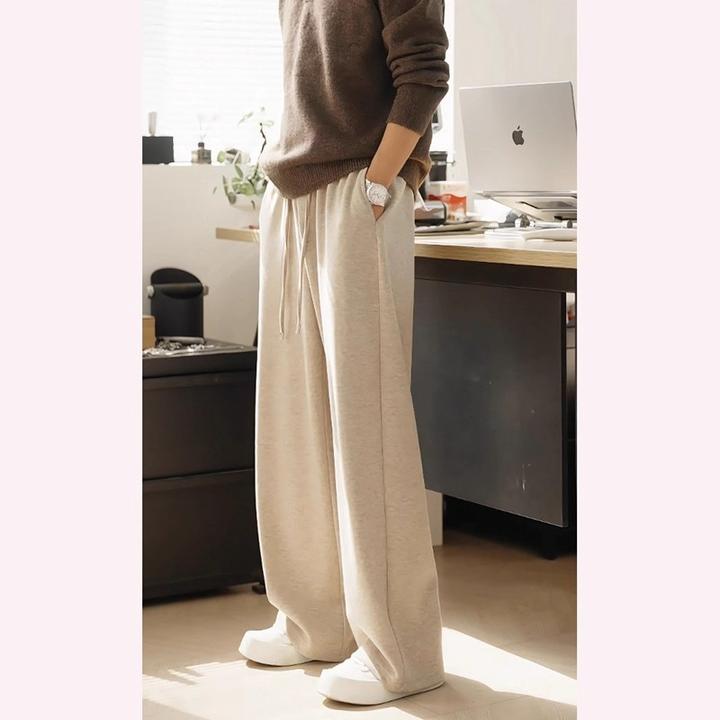 仓石一树潮牌冬季新款直筒裤男士显瘦宽松糯米休闲裤轻奢痞帅男装