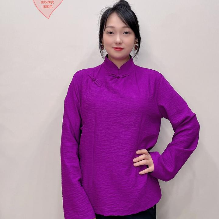 2025藏族服装男女同款夏季新款皱皱棉藏式衬衫西藏民族风上衣服饰