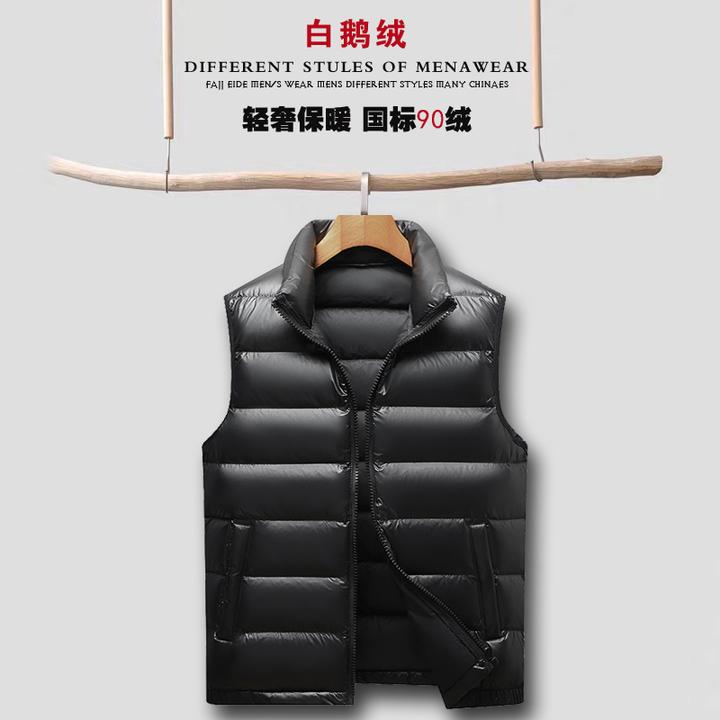 梵基弗奈高端鹅绒马甲男士外穿立领加厚羽绒背心冬季新款保暖坎肩